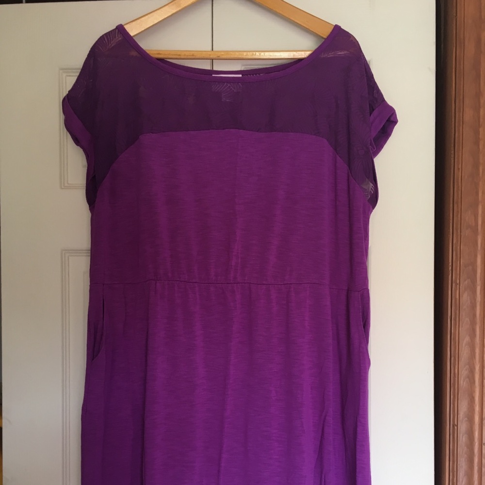 Sheer Top Dress with Pockets